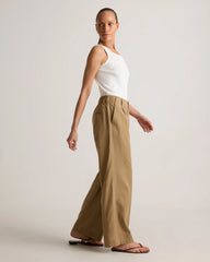 Drapey Twill Pleated Trouser - 0 / Baywood