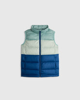 Lightweight Down Puffer Vest - 6 / Blue Colorblock