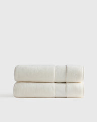Classic Organic Turkish Cotton Bath Sheet (Set of 2) - One Size / White