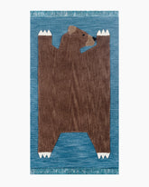 Playful Animals Hand-Tufted Wool Rug - 3' x 5' / Bear