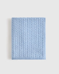 Mongolian Cashmere Cable Knit Baby Blanket - One Size / Teak
