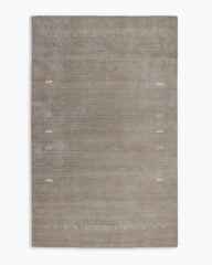 Indie Hand-Loomed Wool Rug - 5' x 8' / Taupe