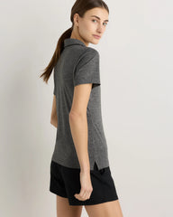 Flowknit Breeze Short Sleeve Polo - XS / Charcoal