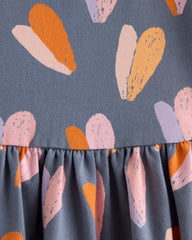 Organic Cotton Skater Dress - 6 / Sweet Cherries