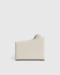 Hollis Slope Arm Sofa in Performance Chenille Linen Blend - 72" / Snow