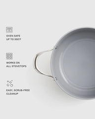Ceramic Nonstick Soup Pot: 6QT - One Size / Navy
