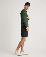 Flowknit Breeze Performance Long Sleeve Henley Tee - XS / Olive
