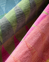 Rainbow Geo Hand-Tufted Rug - 3'6" x 5'6" / Red Multi