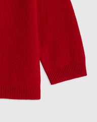 Washable Cashmere Crewneck Sweater - 0-3M / Varsity Red