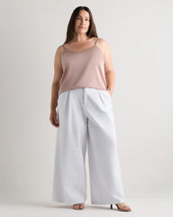 Washable Stretch Silk V-Neck Cami - 1X / Vintage Pink