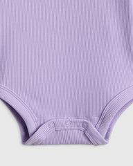 Softest Rib Long Sleeve Bodysuit - 0-3M / Violet Mist