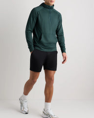 Flowknit Performance Half-Zip Hoodie - S / Heather Green