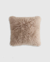Luxe Mongolian Lamb Pillow Cover - 20x20 / Khaki