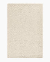 Arches Hand-Tufted Wool Rug - 3'6" x 5'6" / Ivory