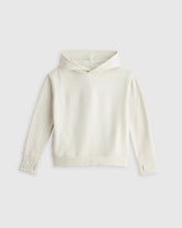 Girls SuperSoft Fleece Crop Pullover Hoodie - 6 / Off-White