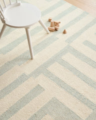 Jack Hand-Tufted Wool Rug - 3'6" x 5'6" / Blue
