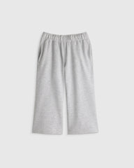 Girls Organic Cotton French Terry Wide Leg Pant - 2T / Pink Rose