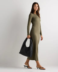 Elodie Handwoven Shoulder Bag - One Size / Black