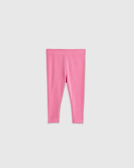 100% Merino Wool All-Season Base Layer Long Sleeve and Legging Set - 18-24M / Bright Blush