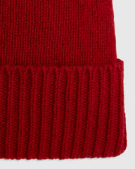 Washable Cashmere Beanie - S / Varsity Red