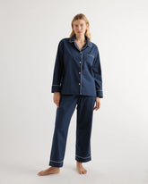 100% Cotton Pajama Set - XS / Navy