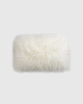 Luxe Mongolian Lamb Lumbar Pillow Cover - 12x20 / Ivory