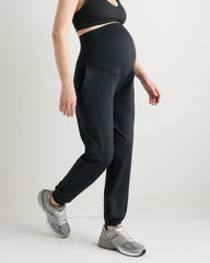 Ultra-Soft Maternity Joggers - XS / Heather Black