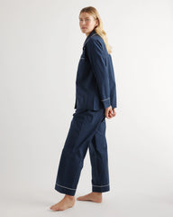 100% Cotton Pajama Set - XS / Navy