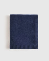 Mongolian Cashmere Luxe Knit Baby Blanket - One Size / True Navy
