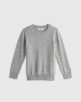 Washable Cashmere Crewneck Sweater - 6 / Heather Grey