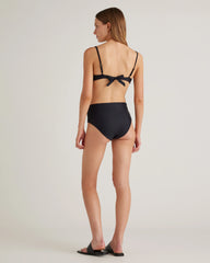 Italian High-Rise Bikini Bottom - XS / Black