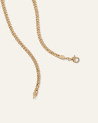 Cuban Curb Chain Necklace - 20" / Gold Vermeil