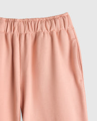 Girls Organic Cotton French Terry Wide Leg Pant - 2T / Pink Rose