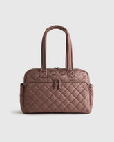 Transit Quilted Duffle Bag - One Size / Taupe Brown