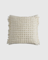 Dana Wool Fringe Pillow Cover - 20x20 / Ivory