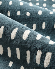 Painterly Dots Hand-Tufted Wool Rug - 3'6" x 5'6" / Navy