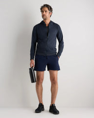 Flowknit Performance Full-Zip Chest Pocket Hoodie - XS / Heather Deep Navy