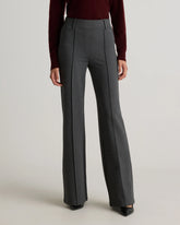 Ultra-Stretch Ponte Flare Leg Pants - XS / Charcoal