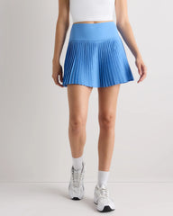 Court Sport Pleated Tennis Skirt - XS / Azul Blue