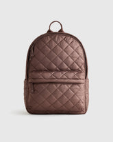 Transit Quilted Commuter Backpack - One Size / Taupe Brown