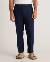 100% European Linen Dress Pants - 30X30 / Deep Navy