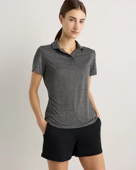 Flowknit Breeze Short Sleeve Polo - XS / Charcoal