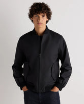 Water-Resistant Flex Bomber Jacket - S / Black