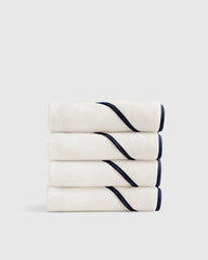 Organic Turkish Cotton Baby Hooded Towel Set 4-Pack - One Size / Light Blue
