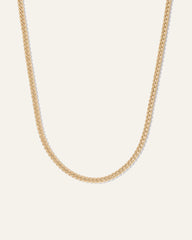 Cuban Curb Chain Necklace - 20" / Gold Vermeil