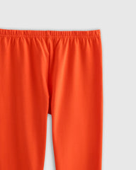 Organic Cotton Leggings - 6 / Red