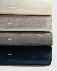 Luster Velvet Room Darkening Curtain - Single Panel - 48x84 / Champagne