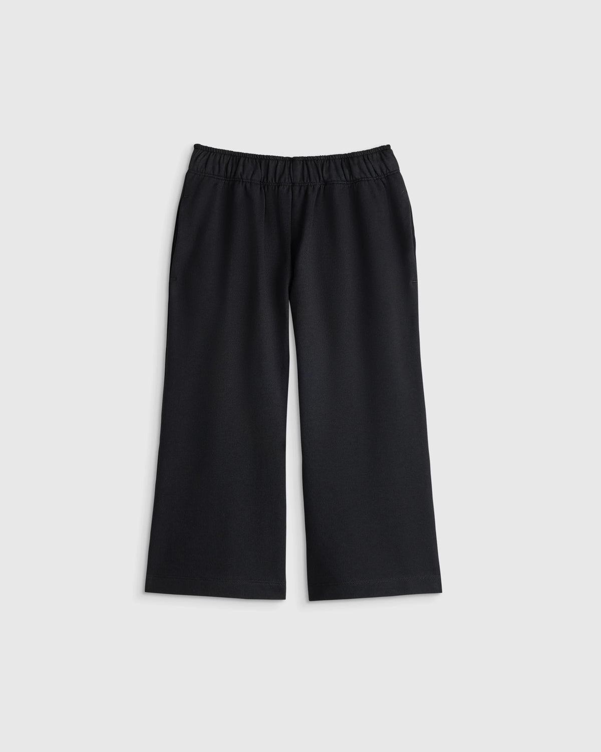Girls Organic Cotton French Terry Wide Leg Pant - 2T / Pink Rose