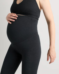 Ultra-Soft Maternity Legging - XS / Heather Black