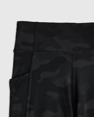 Girls Ultra-Form Pocket Leggings - 6 / Black Camo